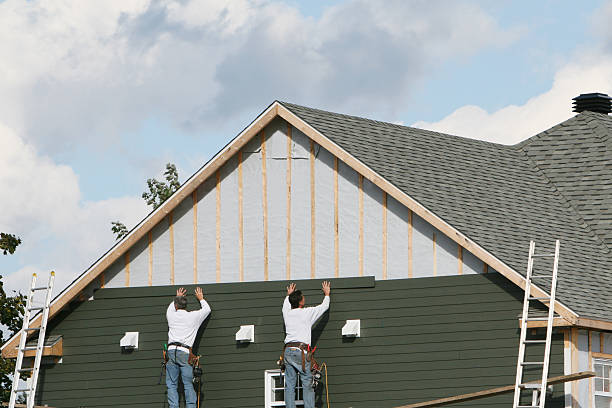 Professional Storm Damage Siding Repair technician working in Annandale, MN